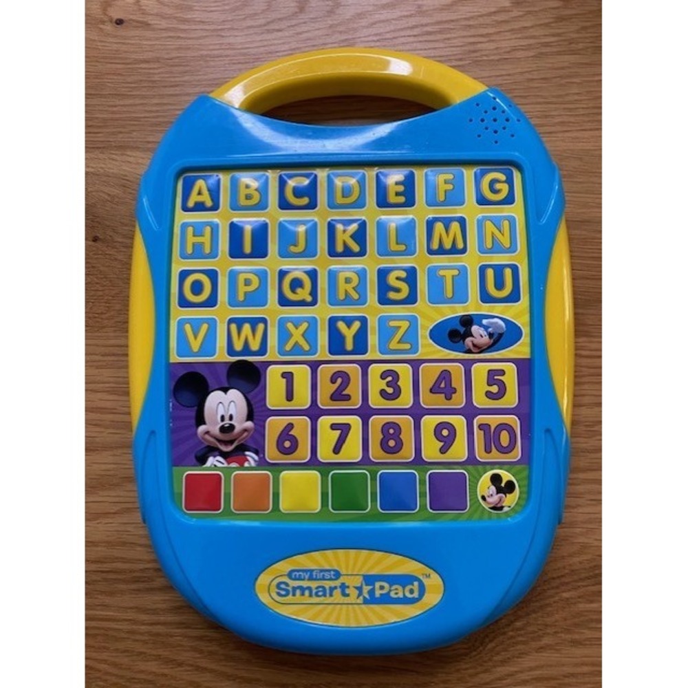 Disney Mickey Mouse My First Smart Pad Kids OS Blue Good Double Sided Learning
